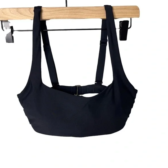 Athleta Square Neck Bra Cup Bikini Top Black Size 32 B/C Swim Wear - Picture 4 of 10